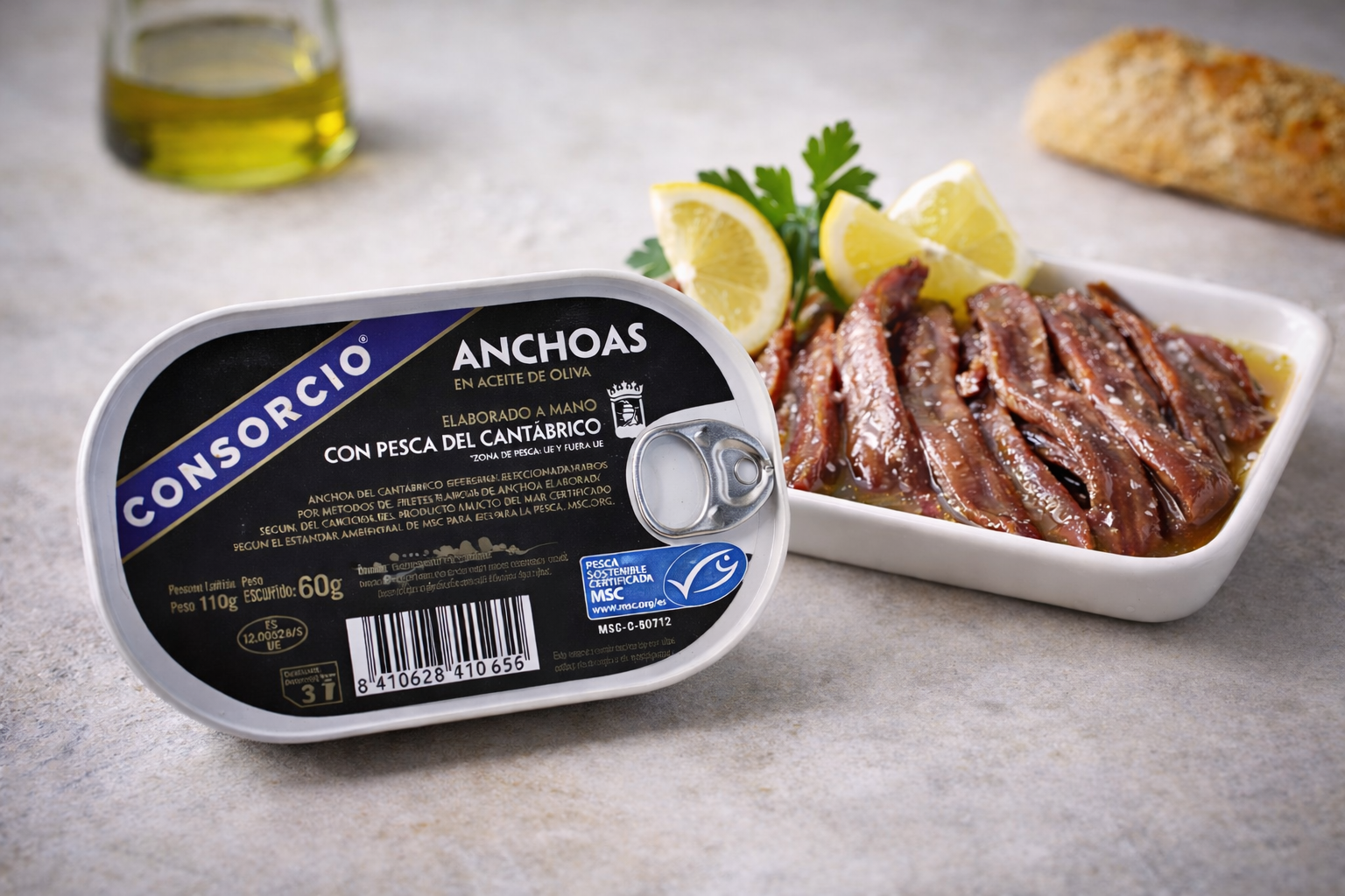 Acciughe del Cantabrico sott'olio d'oliva - 110 g