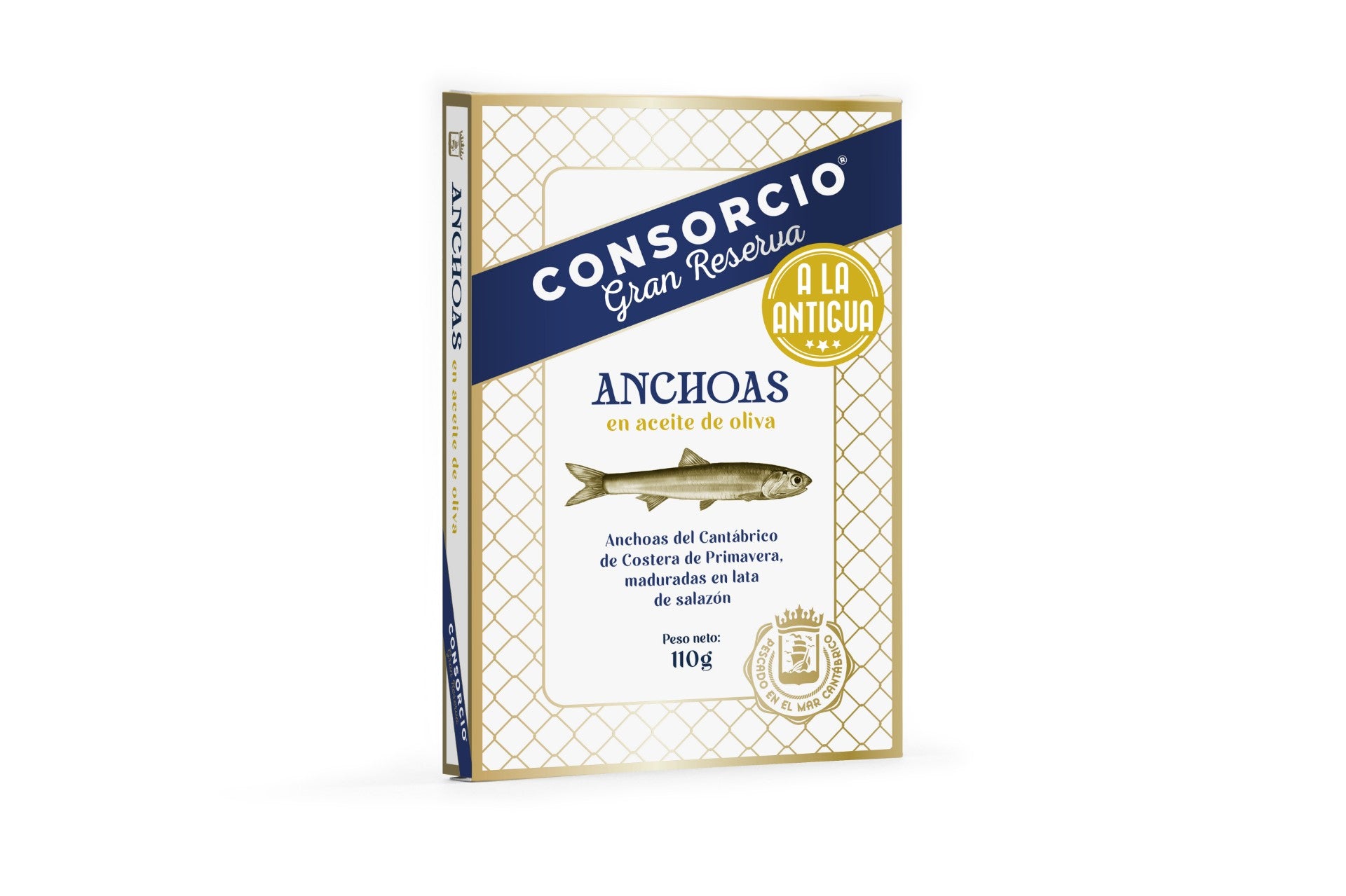 Acciughe cantabriche “all'antica” in olio d'oliva - 110 g